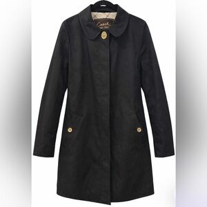 Coach 1941 Turnlock Walker Coat XL Trench Style with tattersall lining